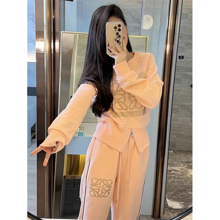 Women's sporty leisure set with zipper and comfortable fit Chic & Stil