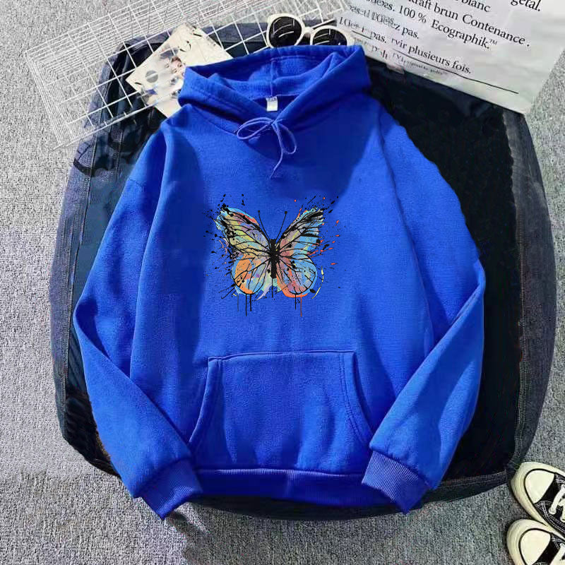 Women's hoodie with appealing butterfly design Chic & Stil