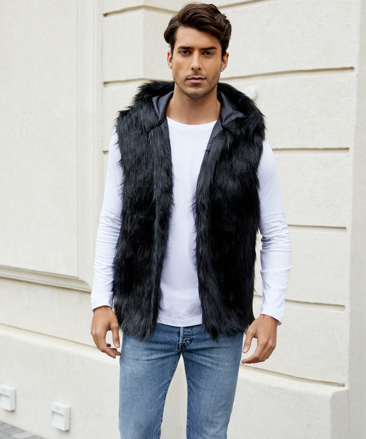 Men's Chic and Stylish Faux Fur Vest