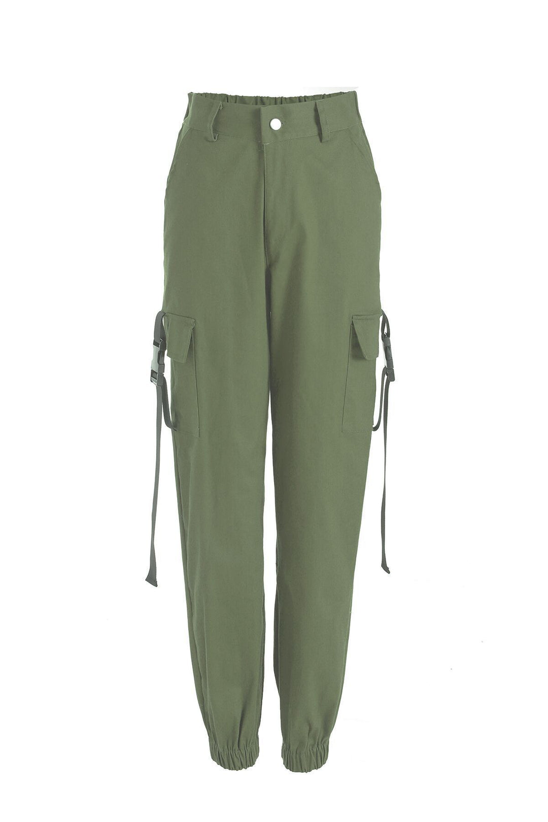 Women's cargo pants with elastic waistband and practical side pockets Lune London