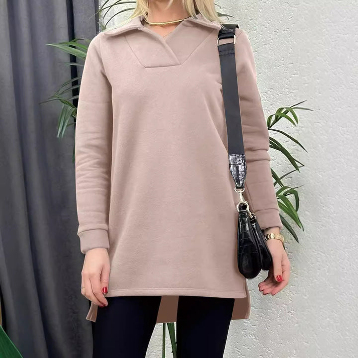 Longline Casual Sweatshirt Tunic Women Lune London