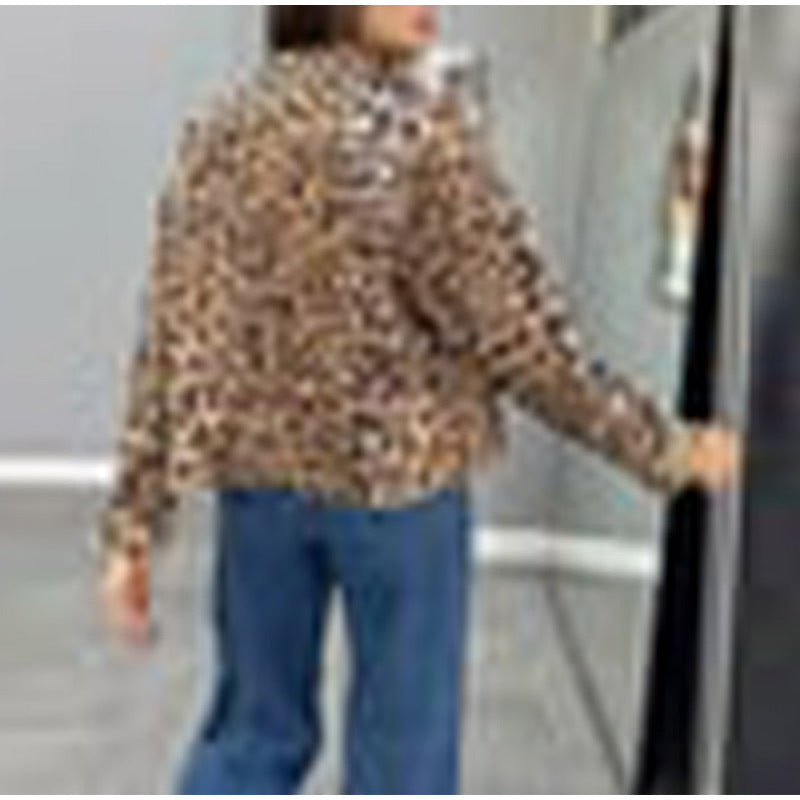 Trendy women's jacket in leopard design Amarae