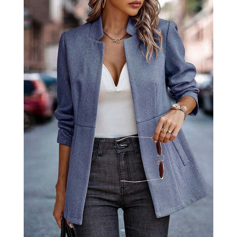 Women's herringbone jacket with structured cut Lune London