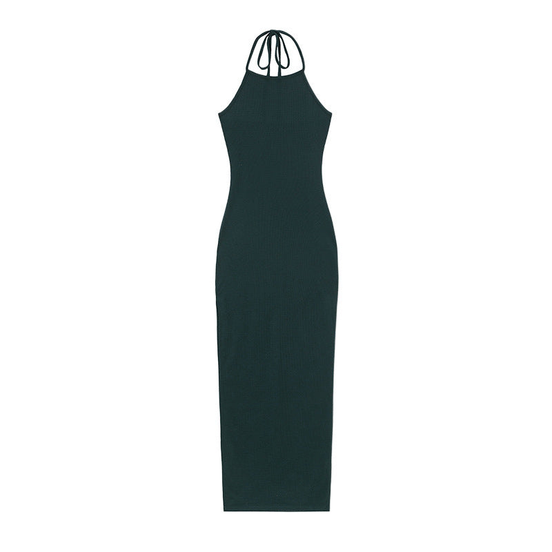 Lune London Women's Halter Neck Bodycon Maxi Dress