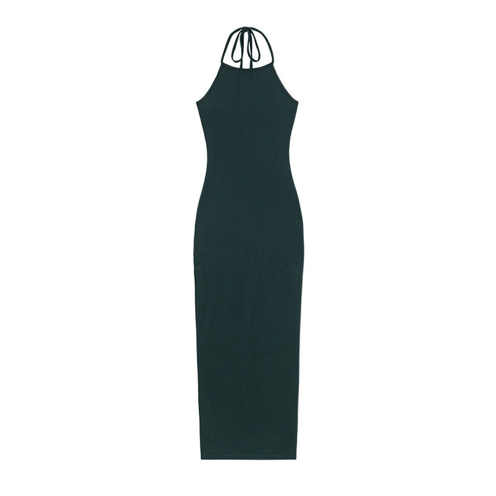 Lune London Women's Halter Neck Bodycon Maxi Dress