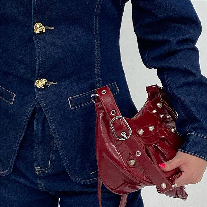 Fitted denim jacket for women with decorative buttons Lune London