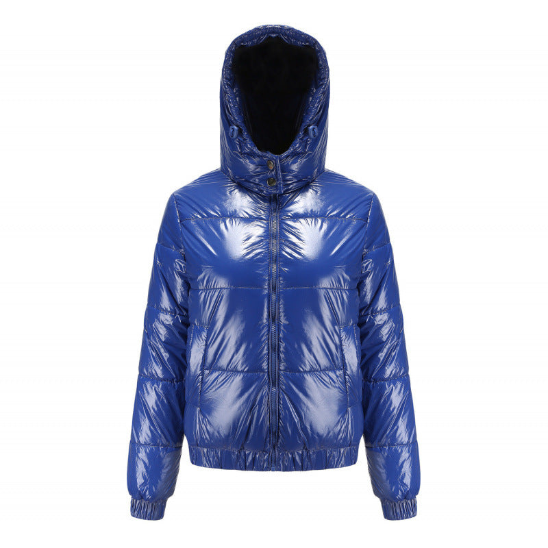 Ladies winter coat shiny Amarae