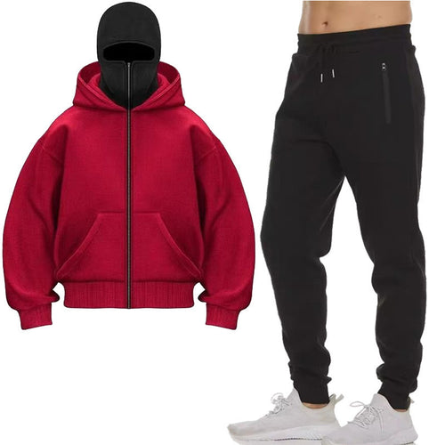 Women's hooded sweat jacket with practical continuous zipper placket and large pockets Amarae