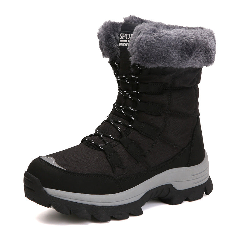 Winter hiking boots for women with insulated lining and slip-resistant molded sole Lune London