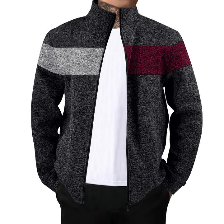 Men's sports jacket with innovative contrasting stripes Lune London