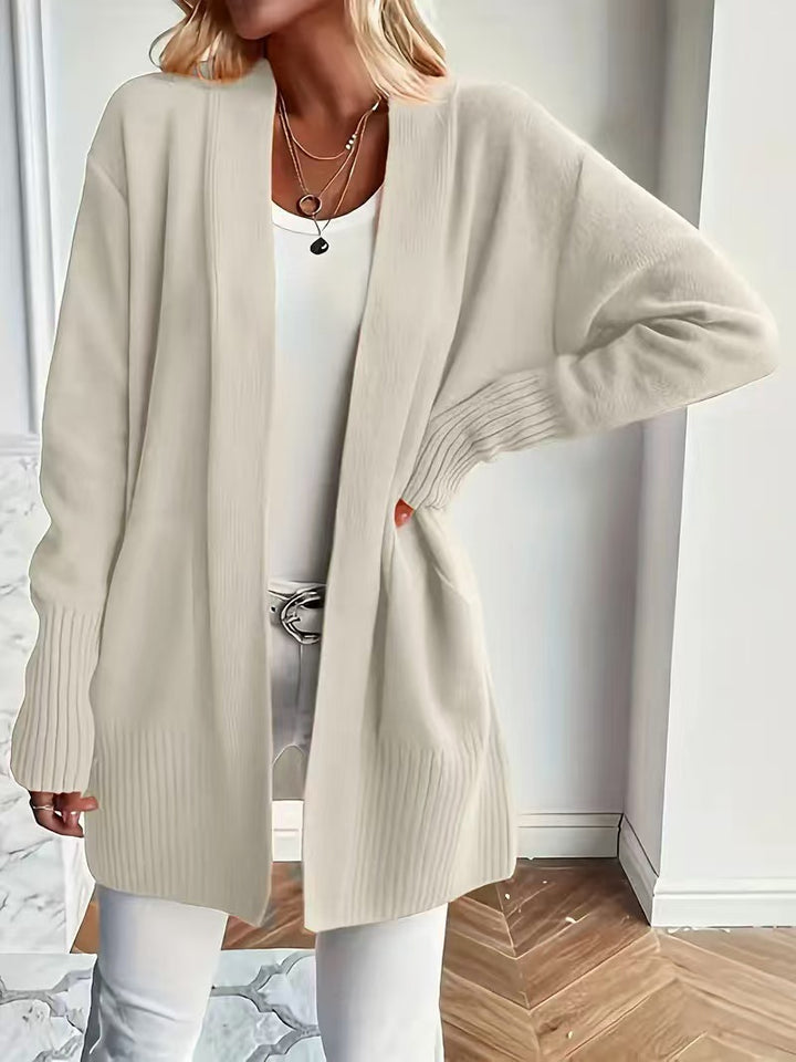 Open knit coat for women in a casual chic style