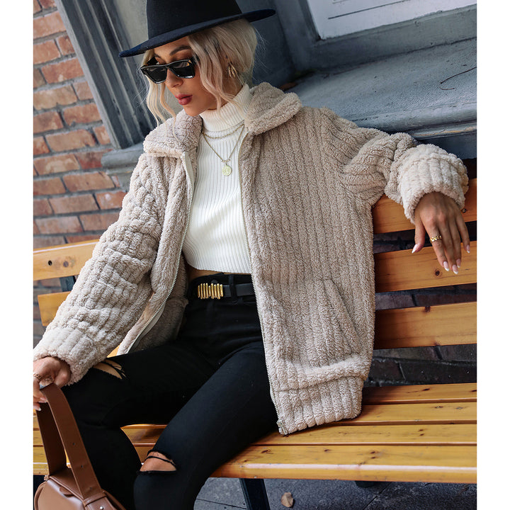 Ladies Chic and Stylish Cozy Fleece Jacket