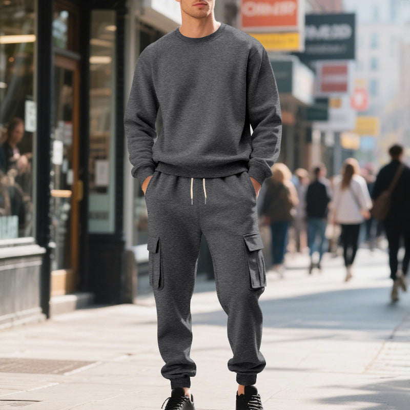 Men's casual sweatshirt and cargo jogger combination Lune London