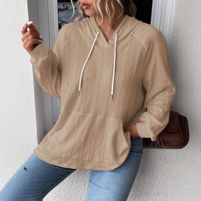 Comfortable textured hoodie for women Lune London