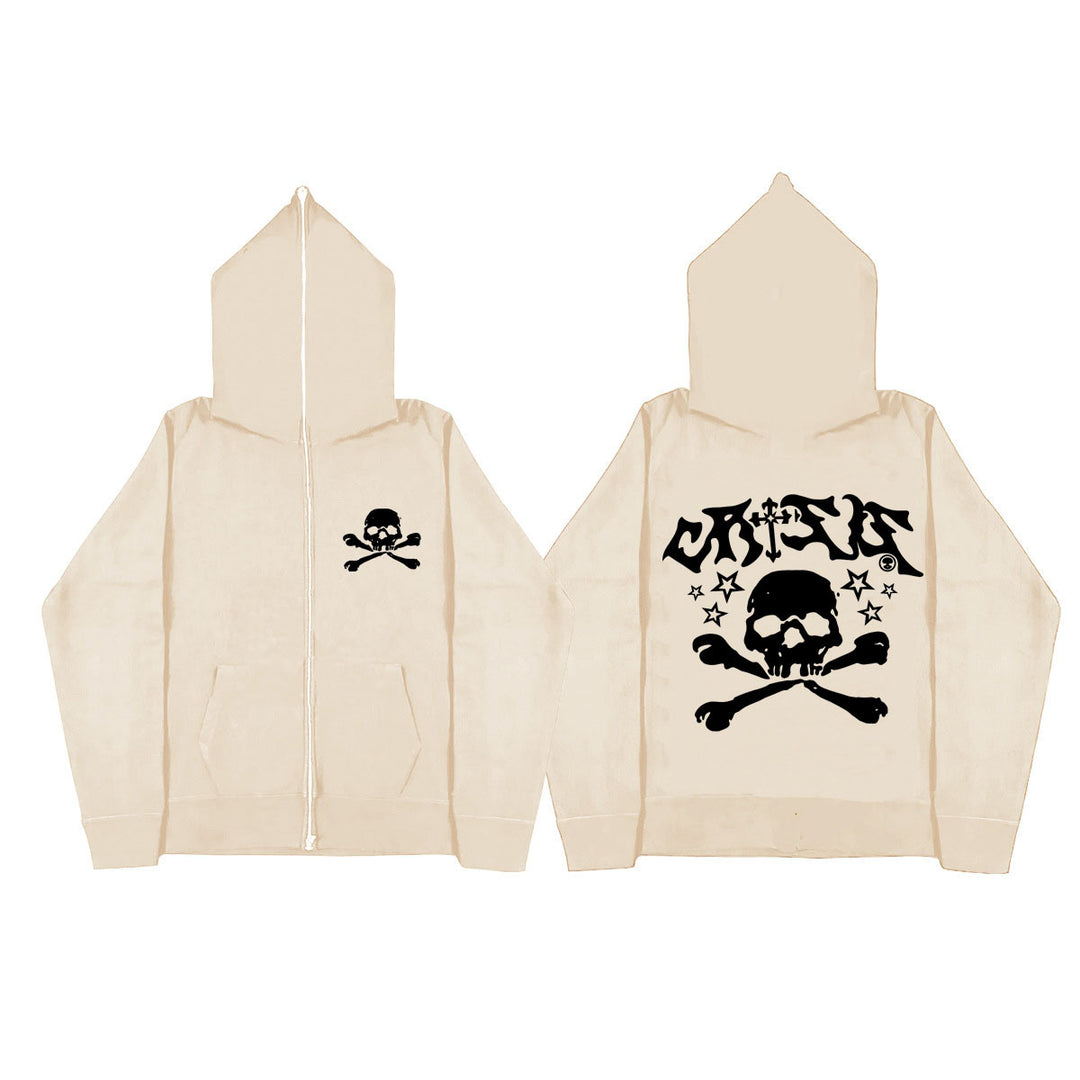 Lady hoodie with creative skull design Lune London