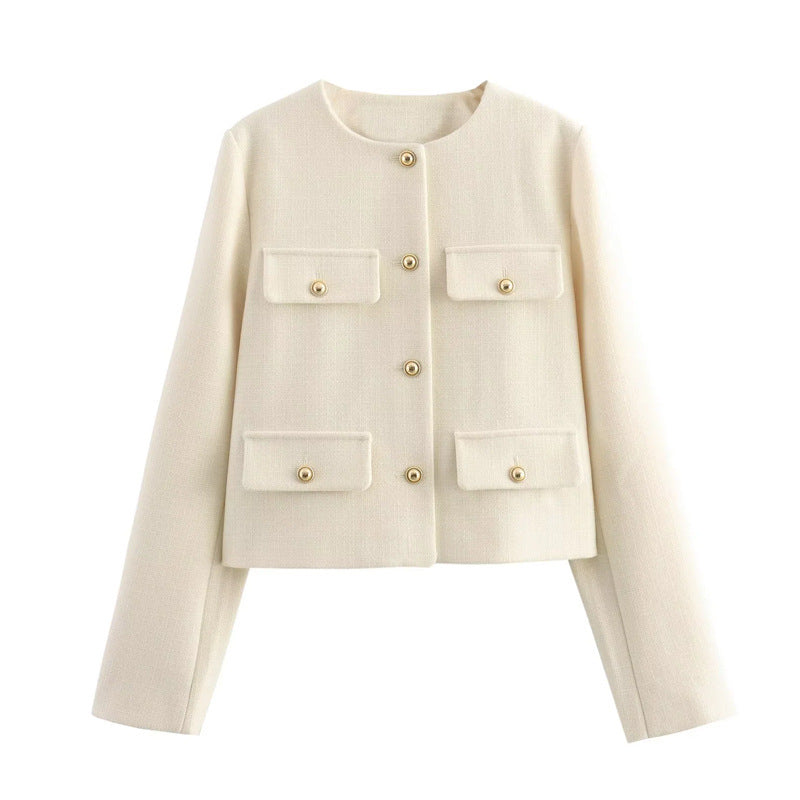 Veste mode femme avec poches appliquées Amarae