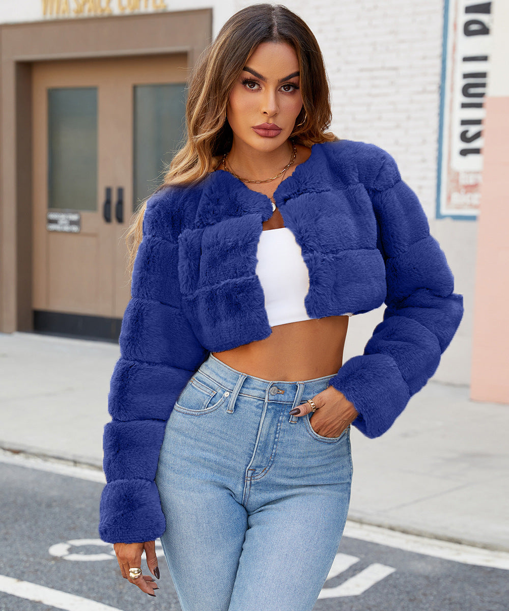 Ladies Cozy Short Jacket with Quilted Design Amarae
