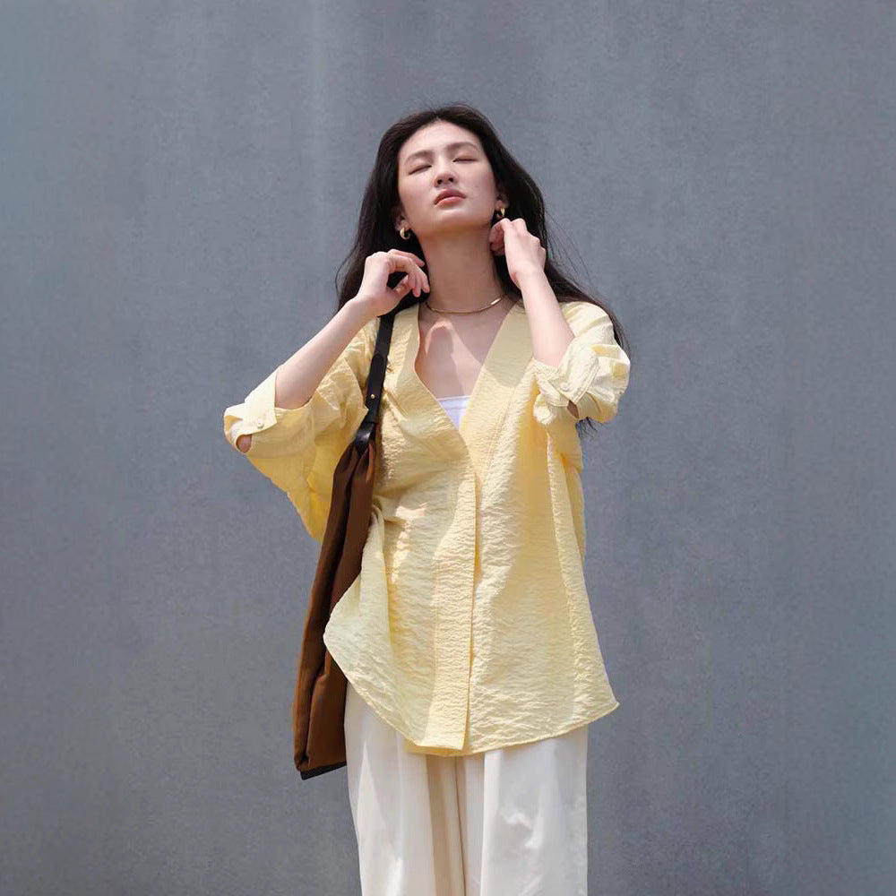 Blouse ouverte décontractée et élégante pour femmes Chic & Stil