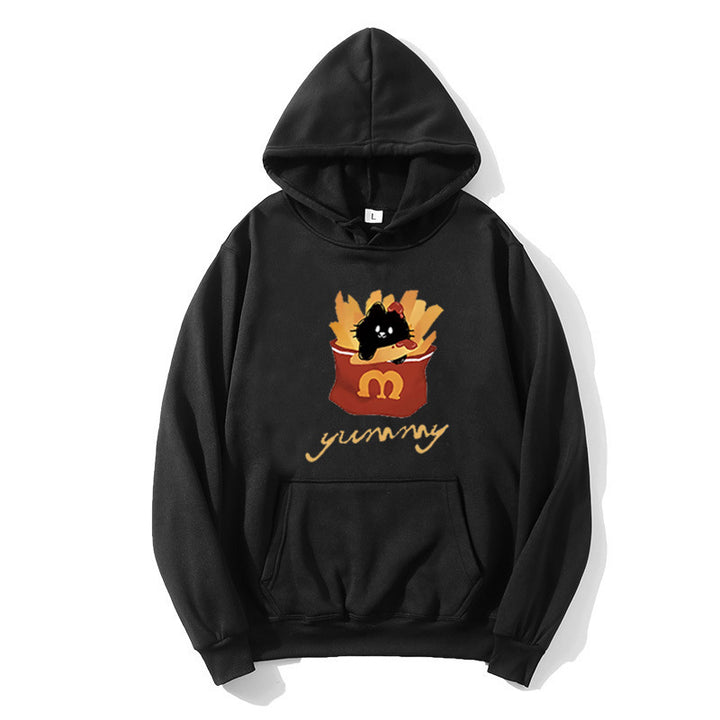 Women's hoodie with creative cat design Chic & Stil