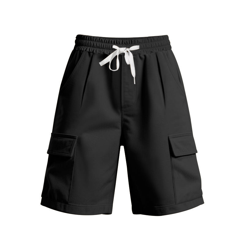 Casual cargo shorts for men with elastic waistband and functional pockets Lune London