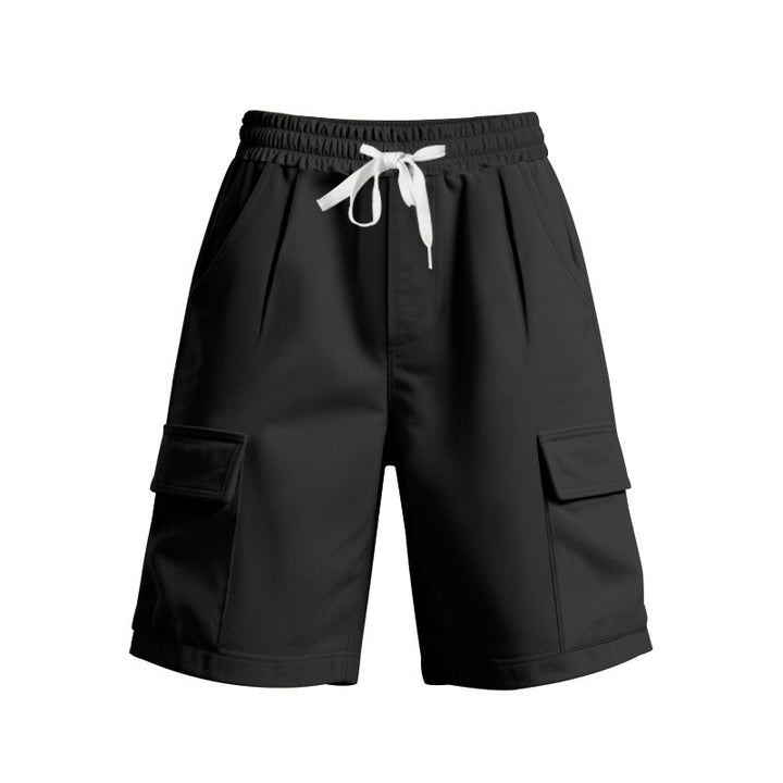 Casual cargo shorts for men with elastic waistband and functional pockets Lune London
