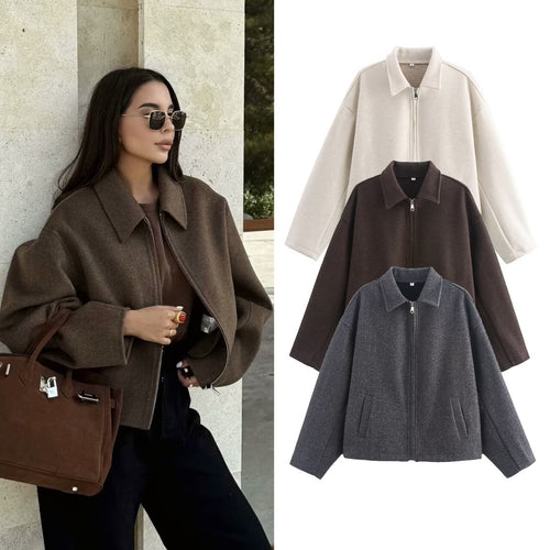 Veste en polaire douce et chaude pour femmes avec fermeture éclair pratique Chic & Stil