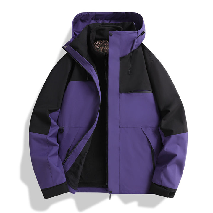 Men's Urban Softshell Jacket with sealed seams, adjustable hood, and minimalist pockets Amarae