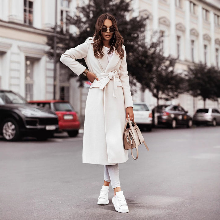 Ladies elegant and comfortable long coat Lune London