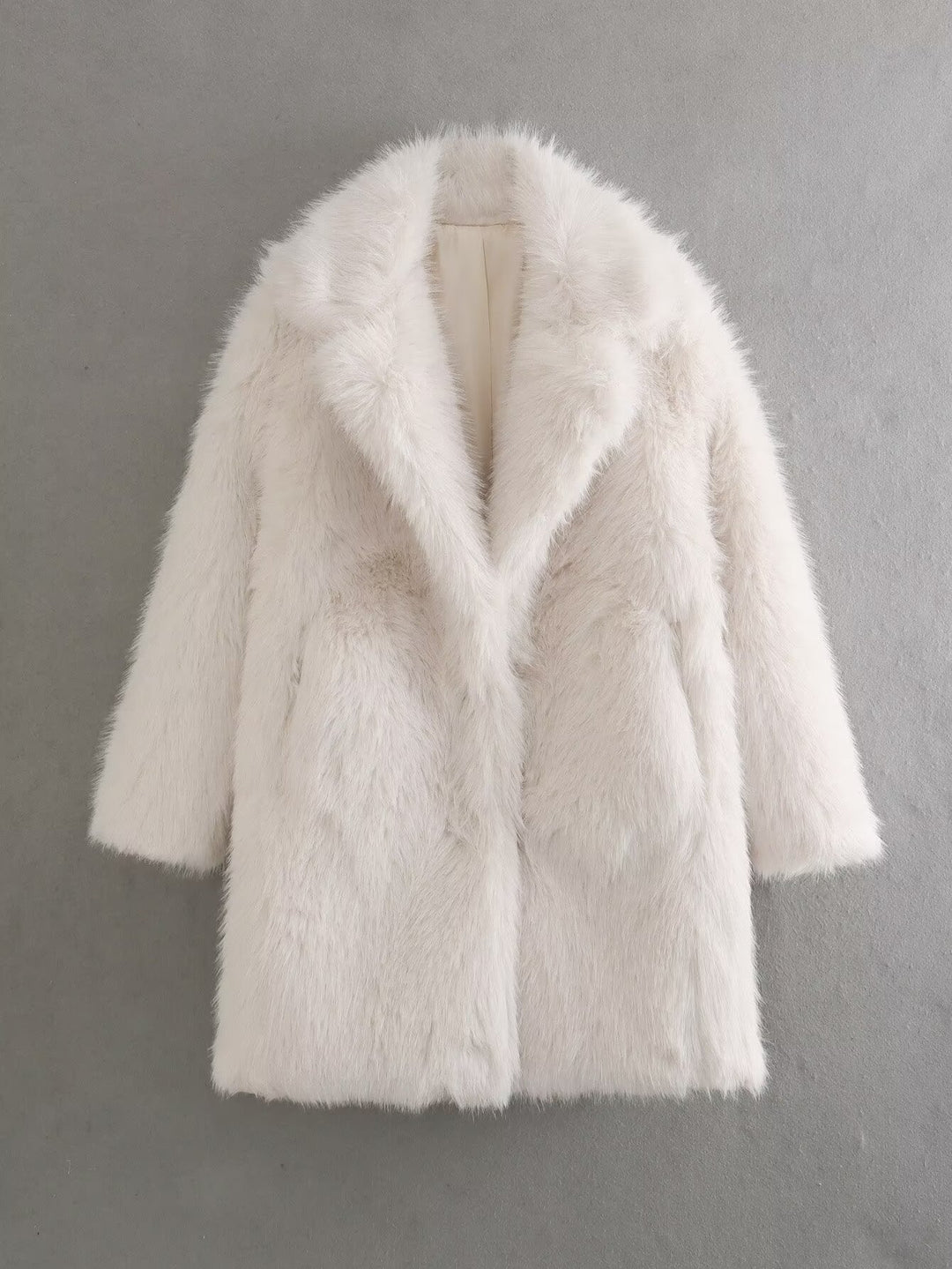 Women's fleece jacket with double lapels Lune London