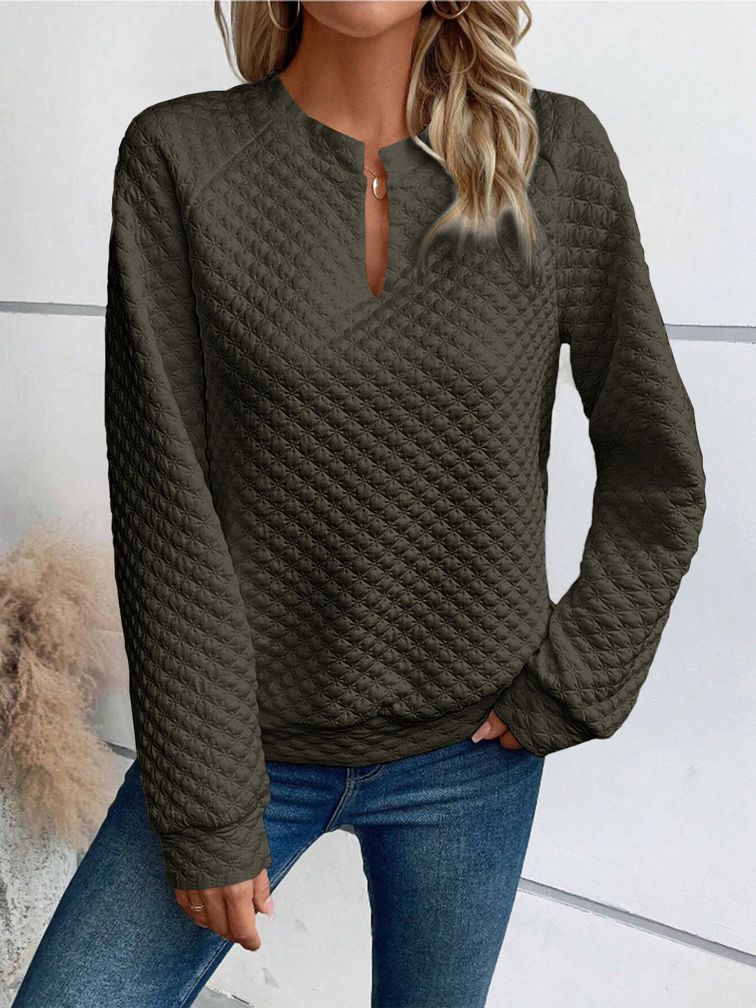 Women's sweatshirt with textured design Lune London