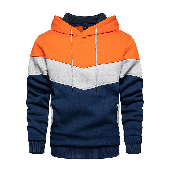 Men's stylish hoodie with geometric color design Lune London