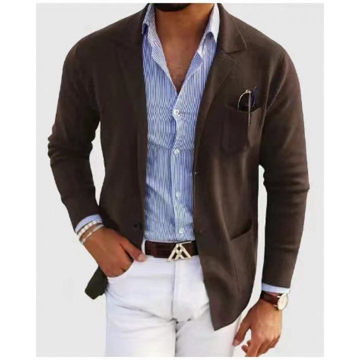 Amarae Elegant Knit Jacket for Men