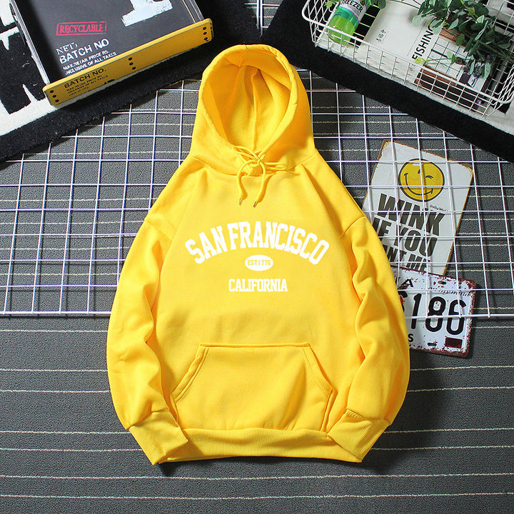 Women's Hoodie with San Francisco Print Chic & Stil
