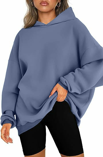 Oversized hoodie for women in soft sweatshirt material with dropped shoulders Lune London