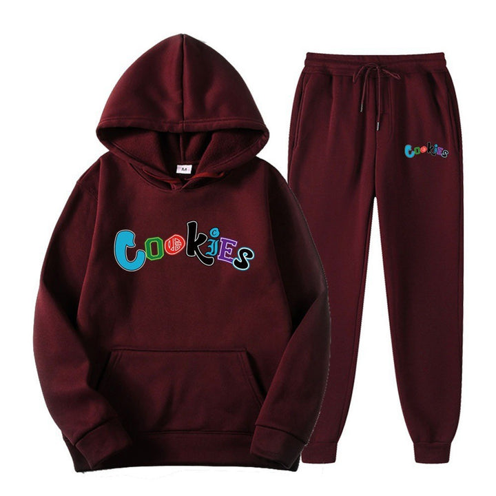 Women's Hoodie and Jogging Pants Set with Colorful Graphic Print Chic & Stil