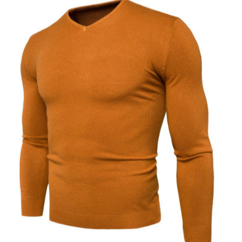 High quality V-neck men's sweater in cotton Amarae