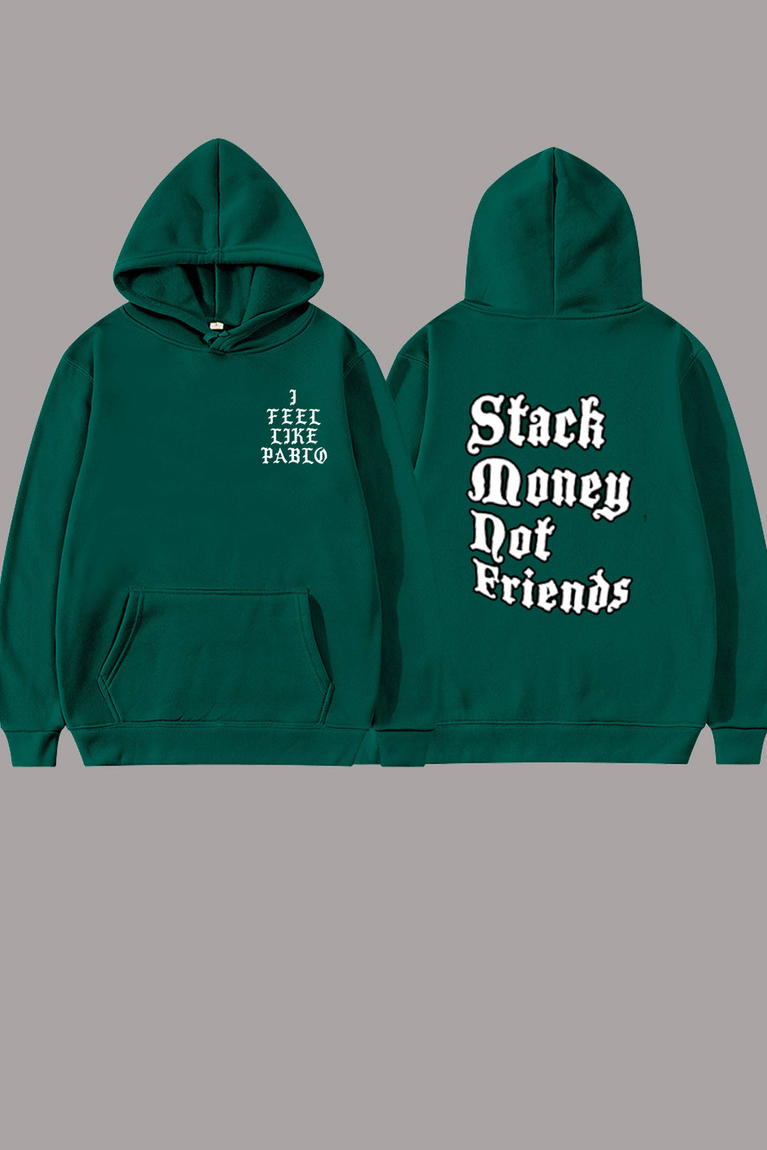 Casual hoodie for women with creative text Lune London
