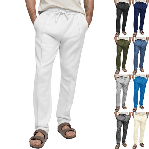 Sport Leisure Pants for Men with Elastic Waist and Side Pockets Amarae