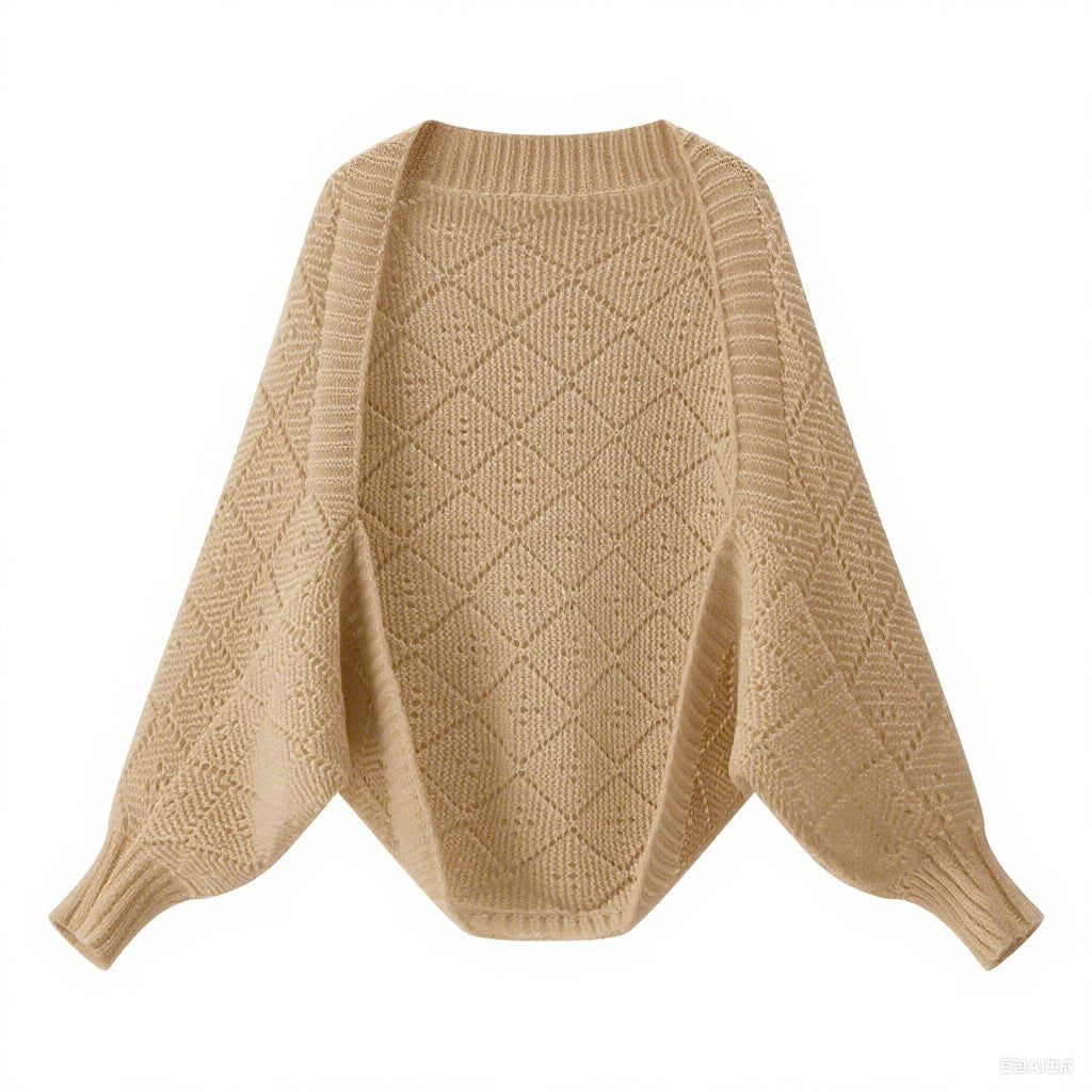 Pull en maille tricoté confortable pour femmes dans un motif en diamant moderne Chic & Stil