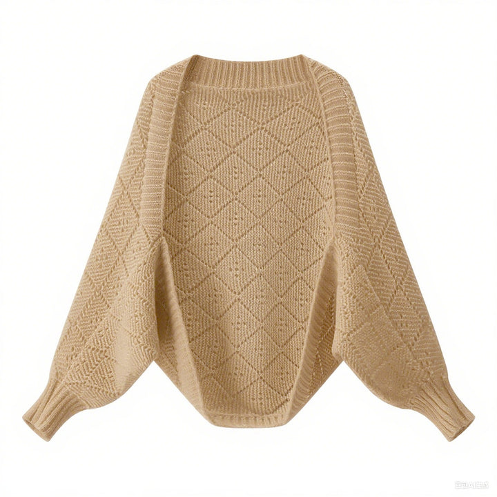 Pull en maille tricoté confortable pour femmes dans un motif en diamant moderne Chic & Stil