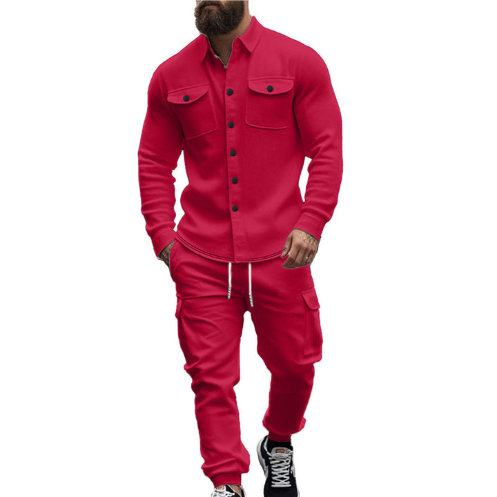 Casual men's set with functional pockets and chic and stylish design