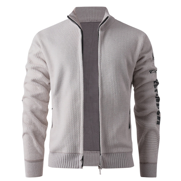 Quilted casual jacket for men with high collar and modern inner lining Lune London