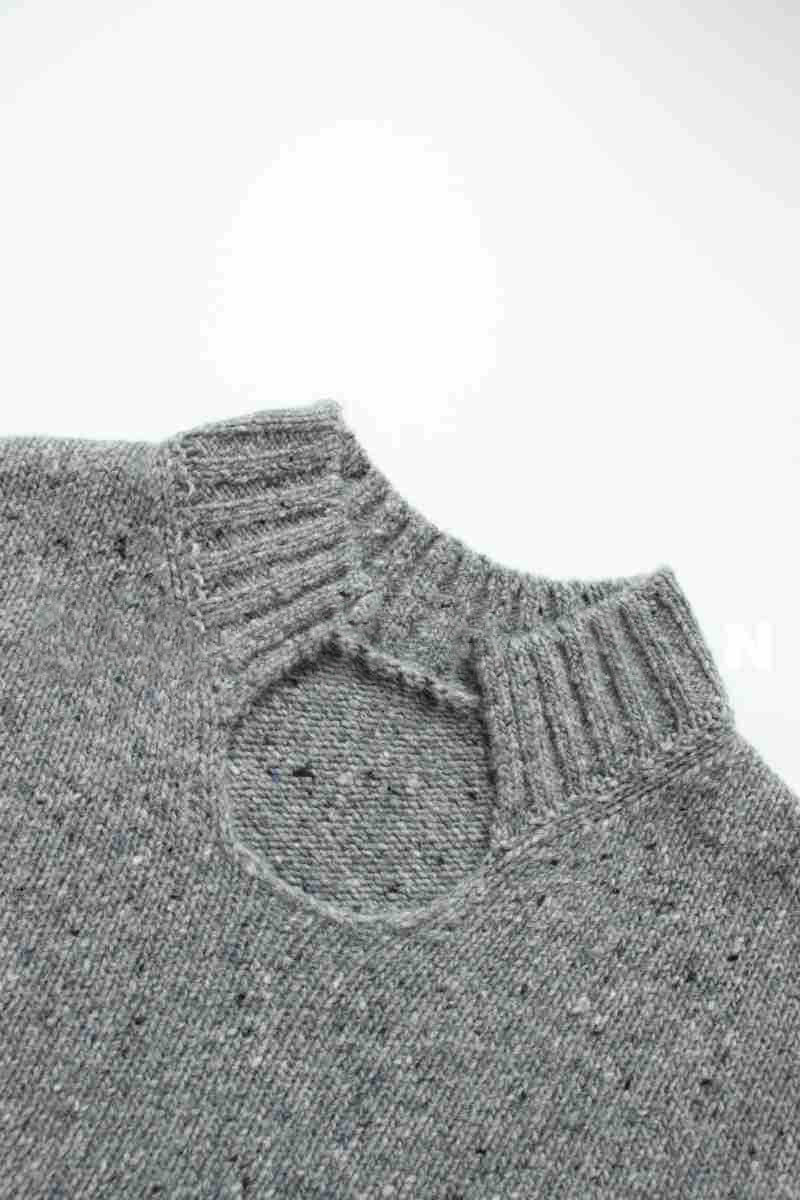 Pull en tricot épais pour femmes avec col montant Chic & Stil