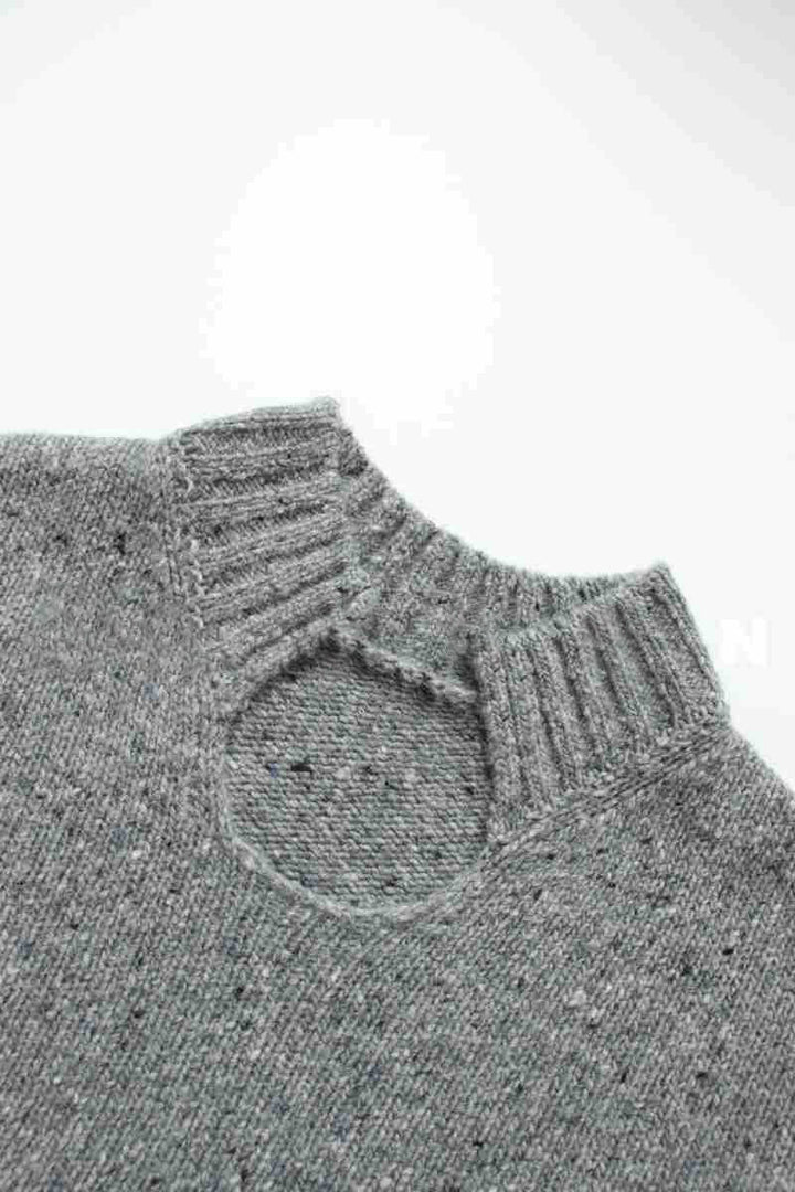 Pull en tricot épais pour femmes avec col montant Chic & Stil