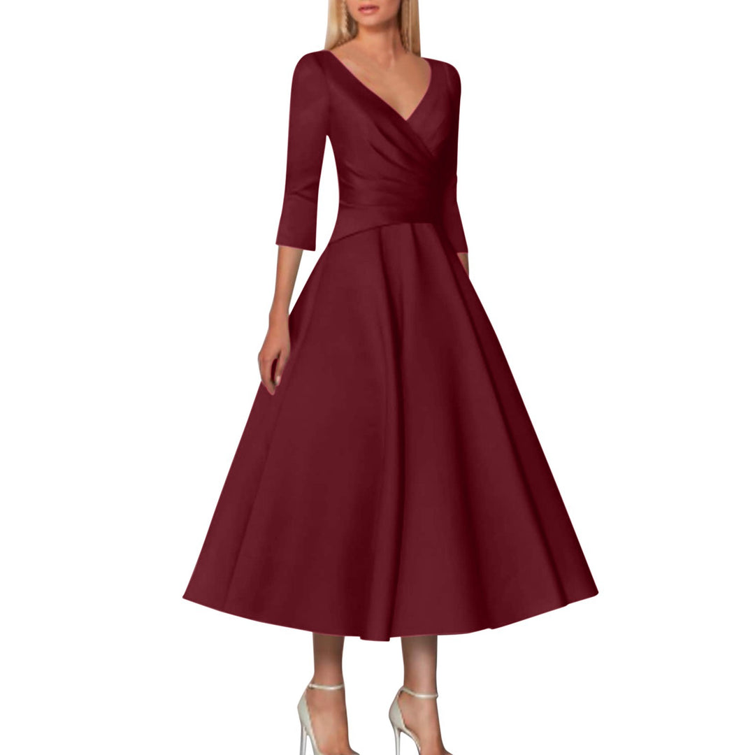 Flattering A-line wrap dress for women Lune London