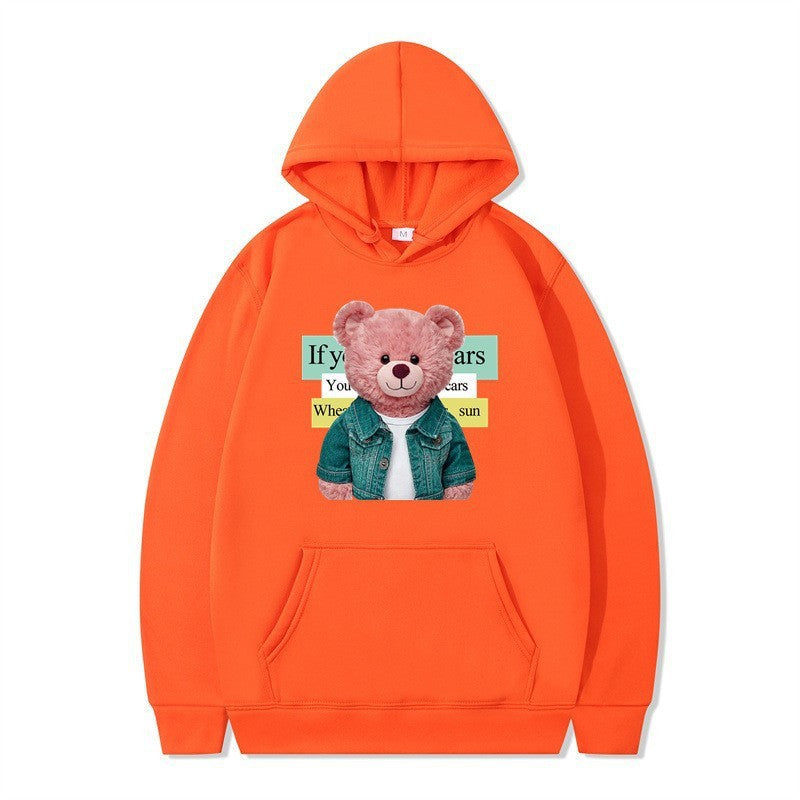 Women Hoodie with cute bear motif Chic & Stil