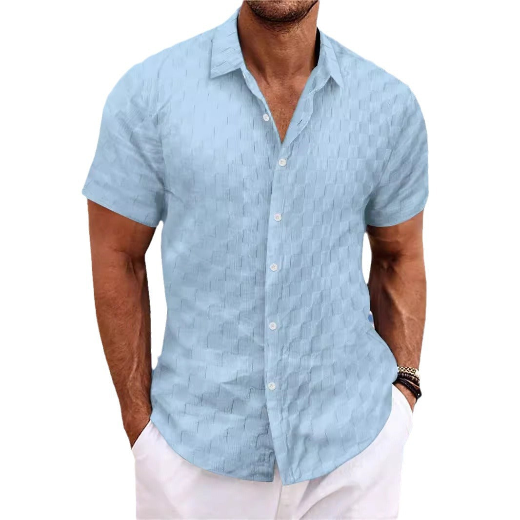 Structured short sleeve leisure shirt for men Amarae