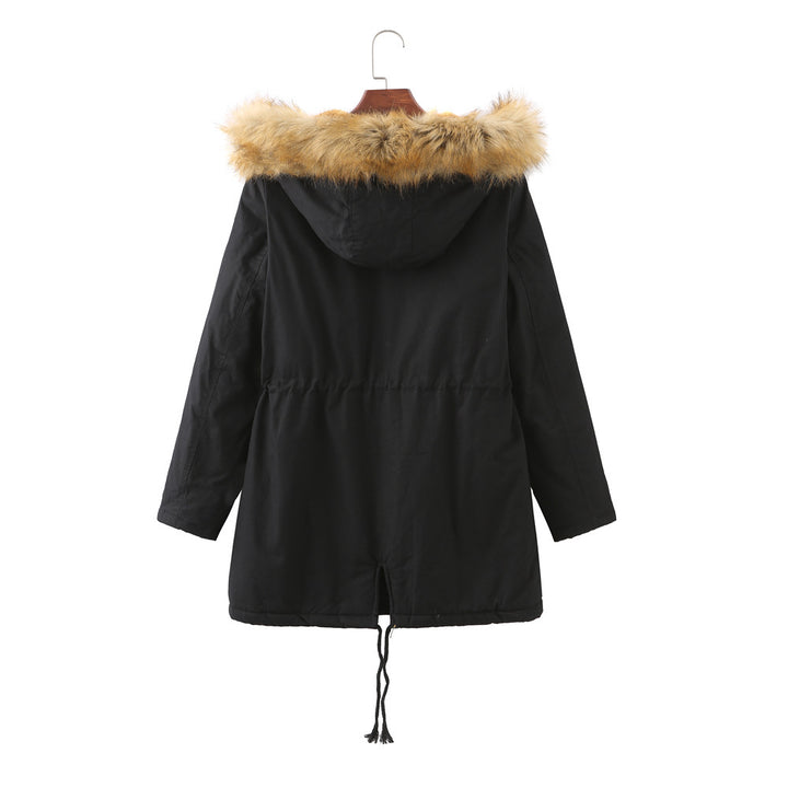 Functional parka jacket for women with removable hood and faux fur lining Lune London