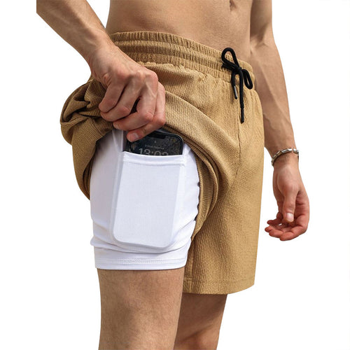 Men's sports shorts with practical pocket for smartphone Amarae