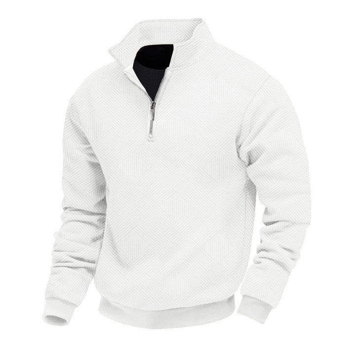 Fine knit pullover for men with high collar Lune London